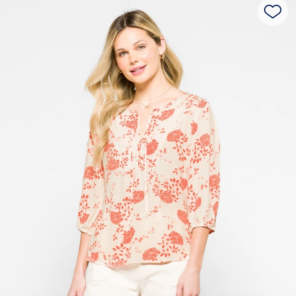 Papermoon Addley clip dot woven top M